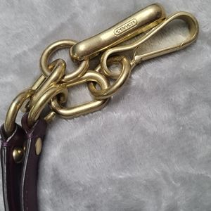 Authentic Coach Plum Purse Strap